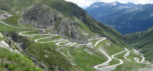 Switzerland winding roads
